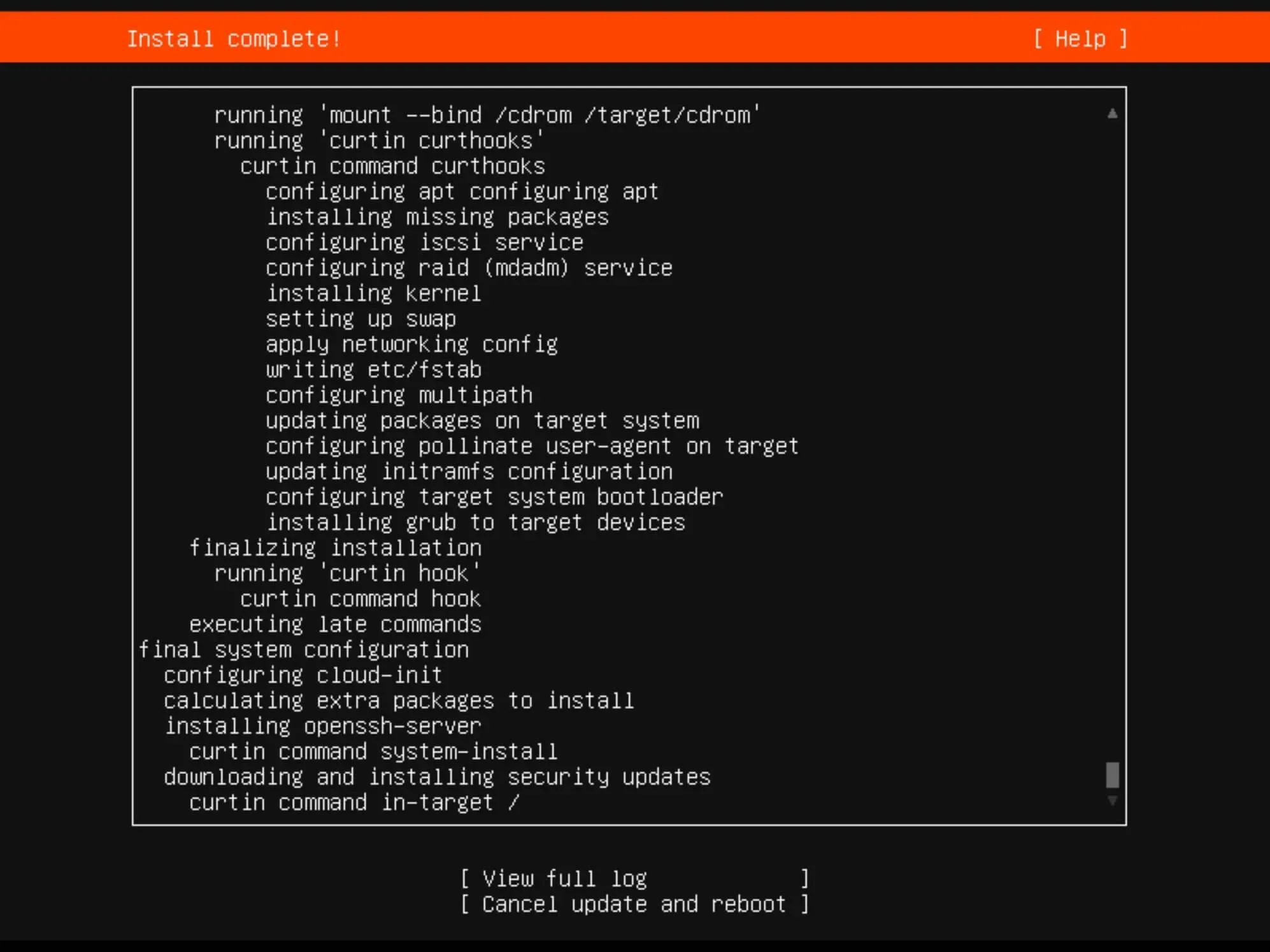 Install Ubuntu Server 22.04 LTS - Step 13