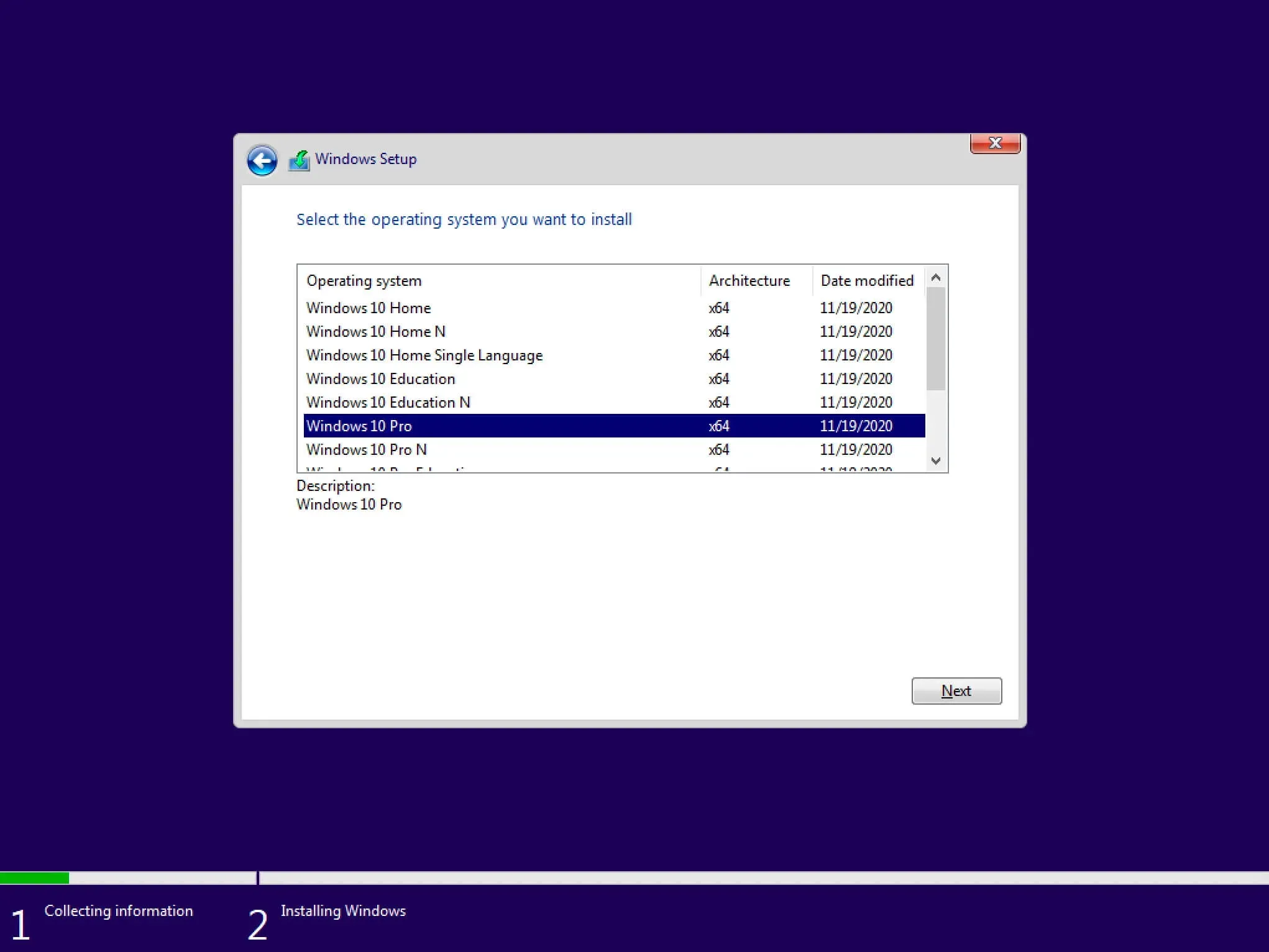 Install Windows 10 - Step 4