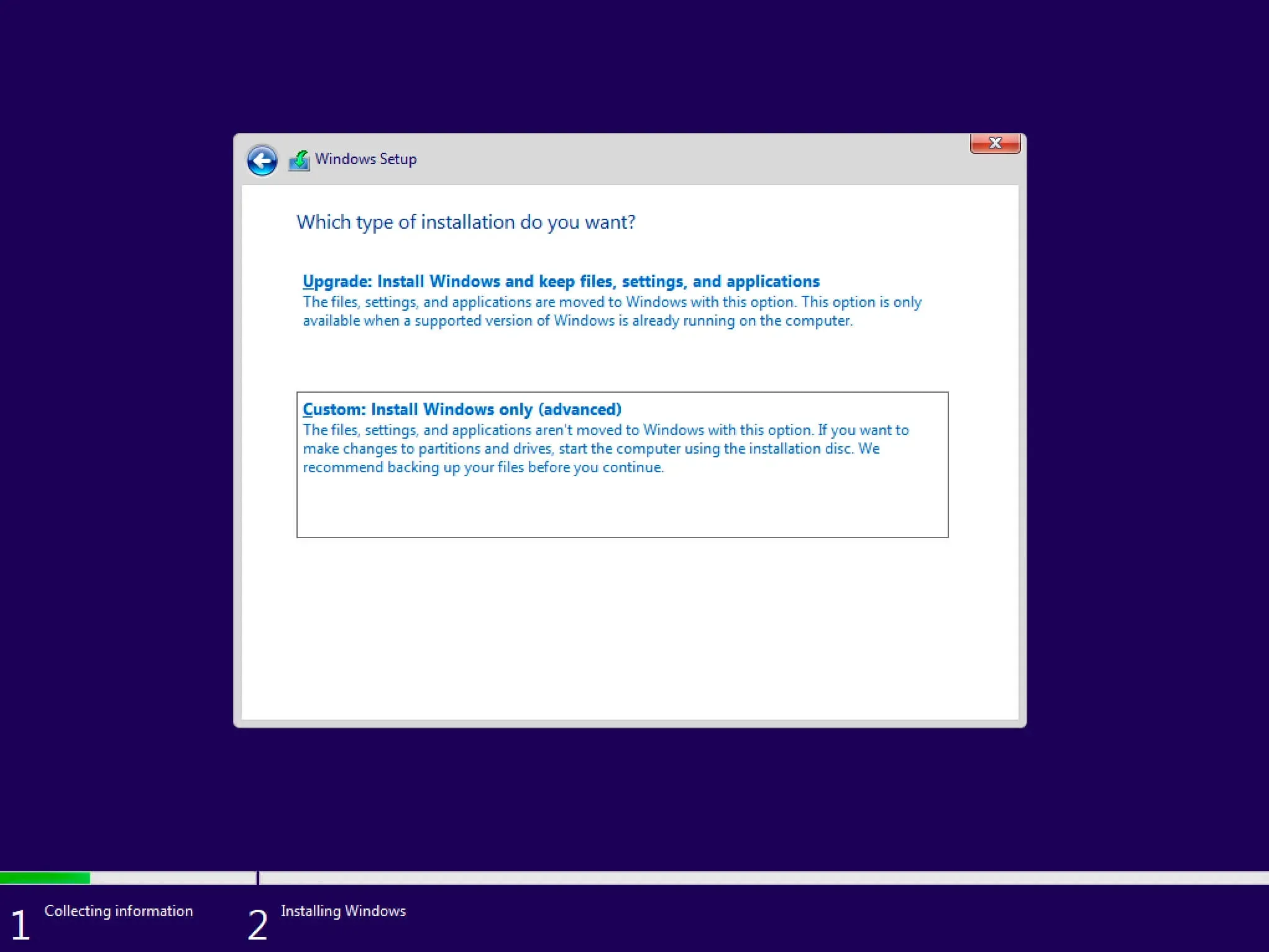 Install Windows 10 - Step 6