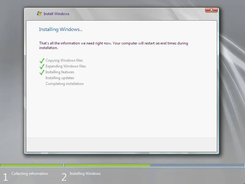 Install Windows Server 2008 R2 - Step 11