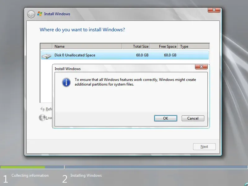 Install Windows Server 2008 R2 - Step 9