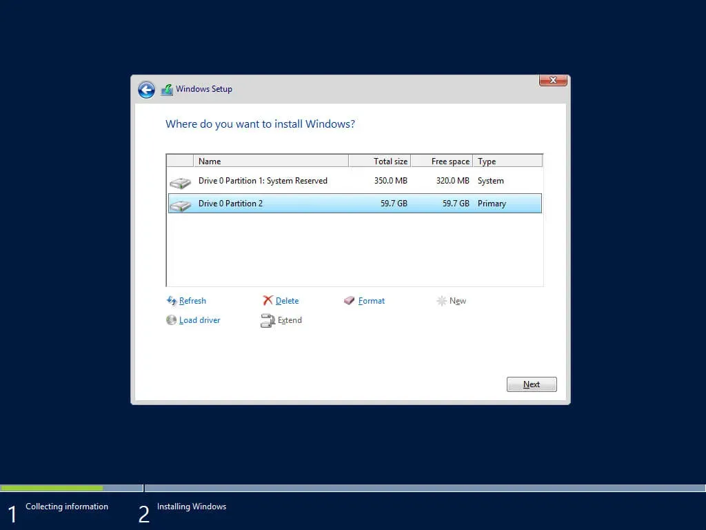Install Windows Server 2012 R2 - Step 10