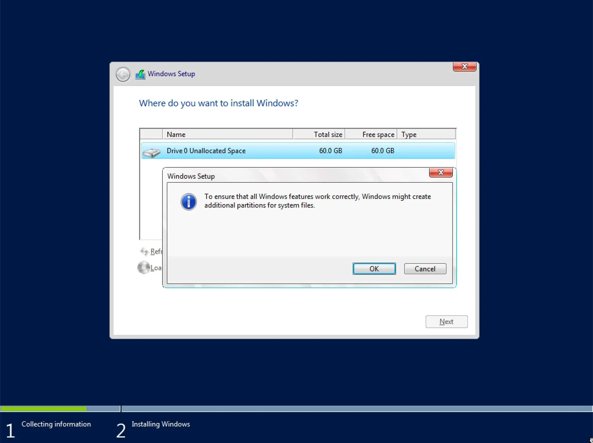 Install Windows Server 2016 - Step 8