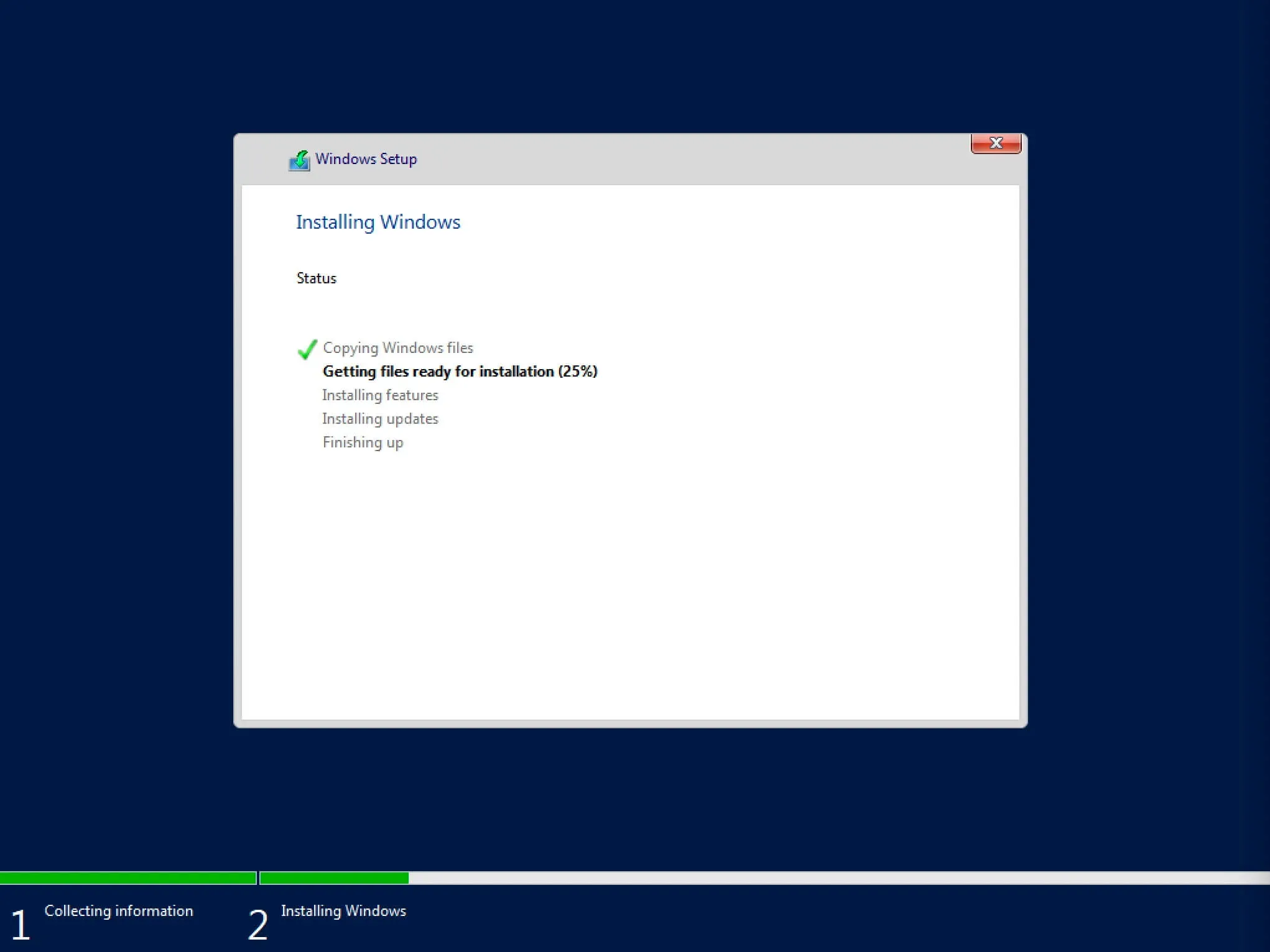Install Windows Server 2019 - Step 10