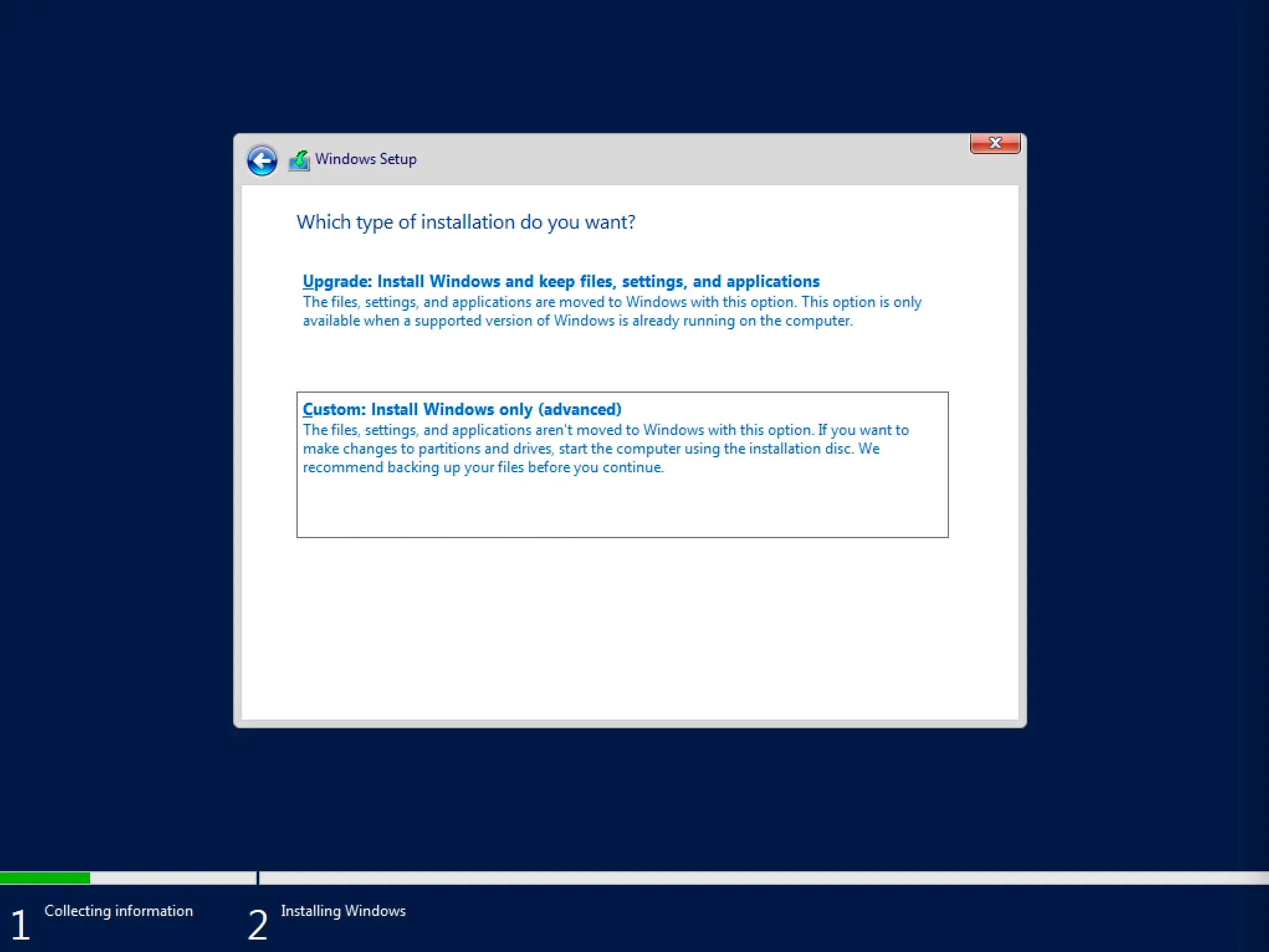 Install Windows Server 2019 - Step 5