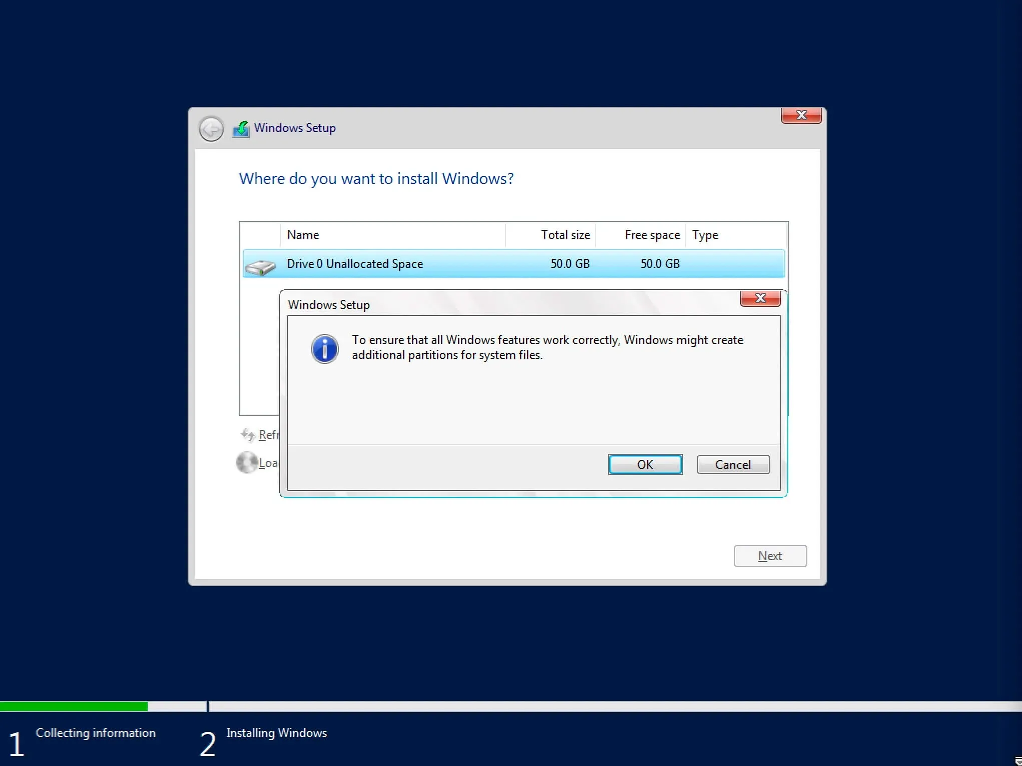 Install Windows Server 2019 - Step 8