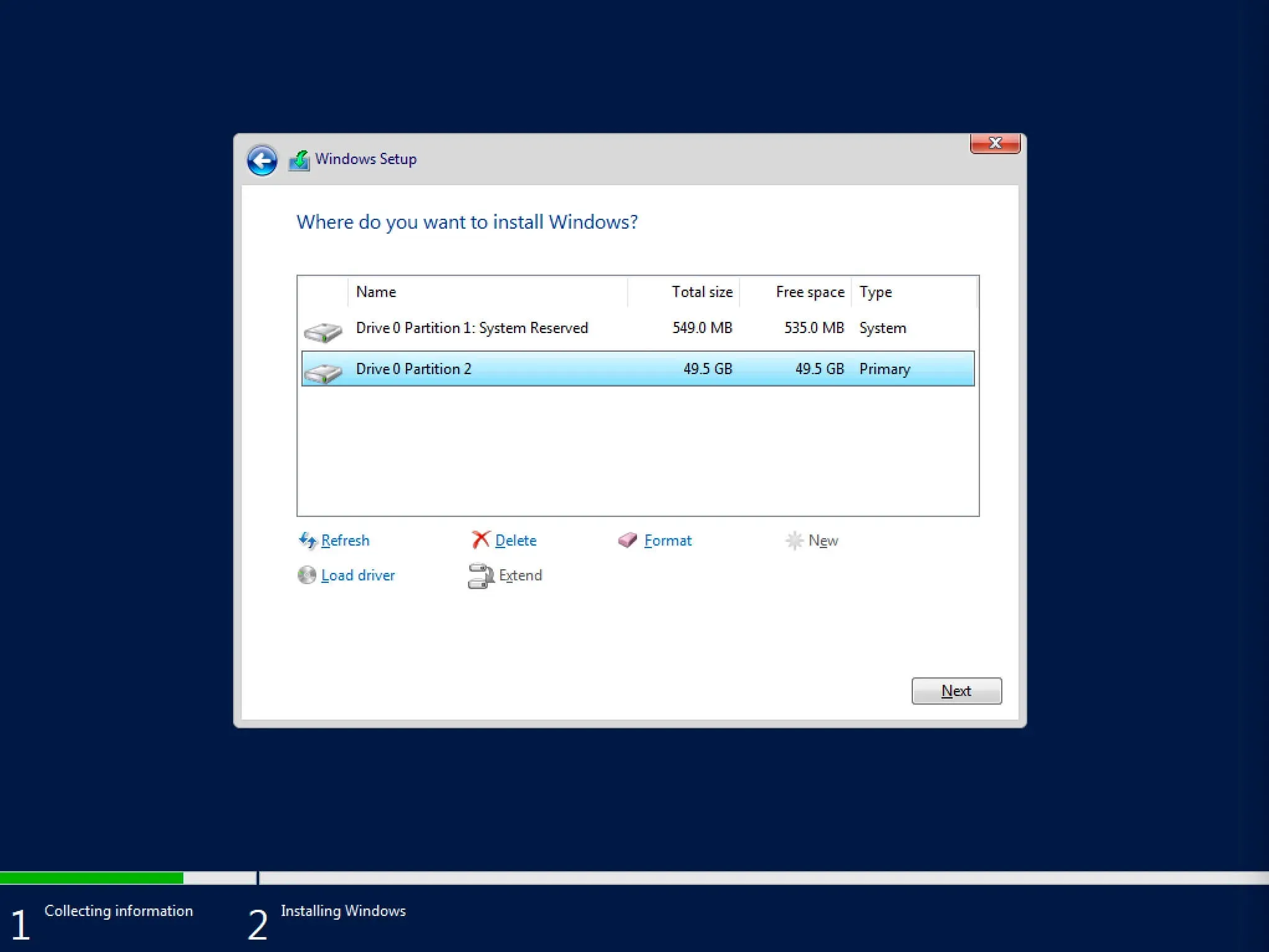 Install Windows Server 2019 - Step 9