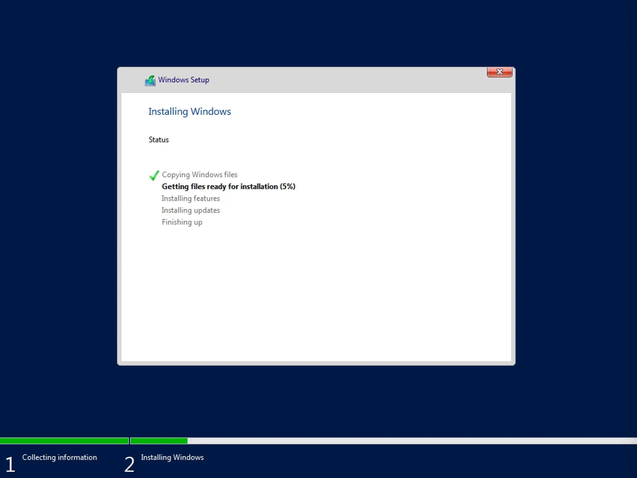 Install Windows Server 2019 Server Core - Step 10