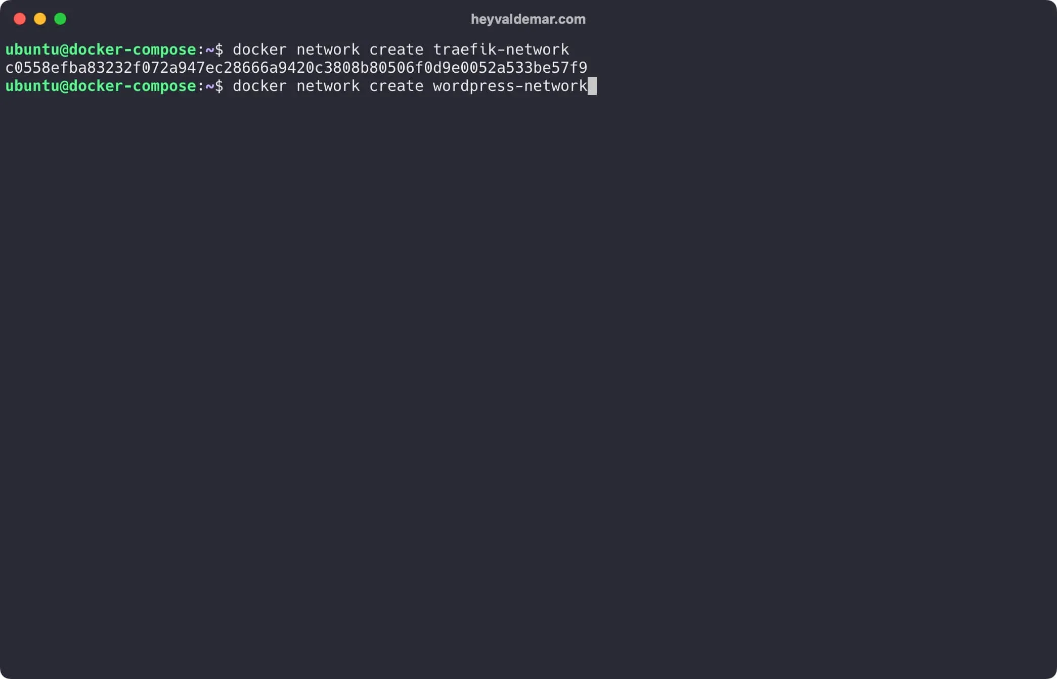 Install WordPress Using Docker Compose - Step 2