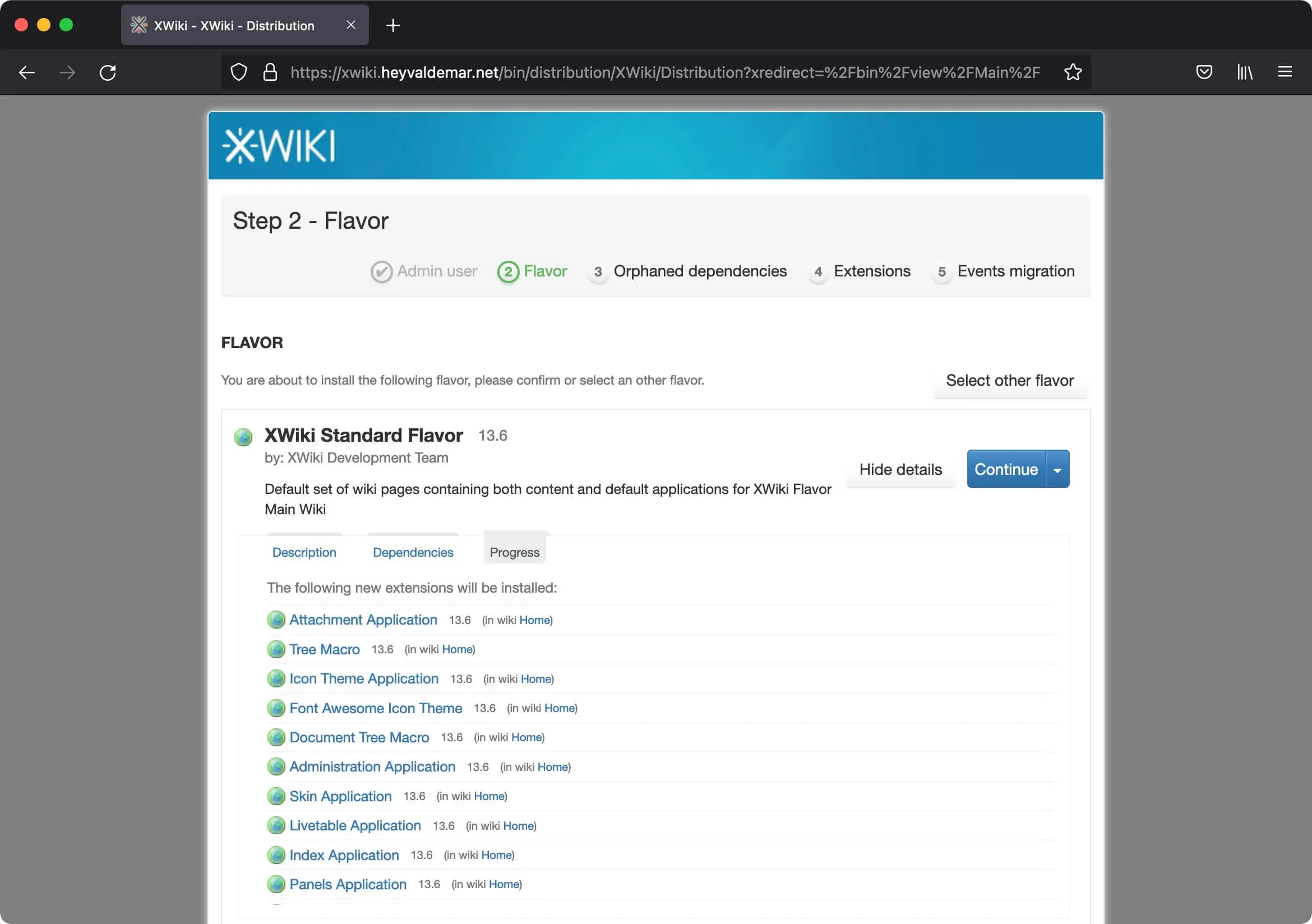 Install XWiki with Docker Compose - Step 10