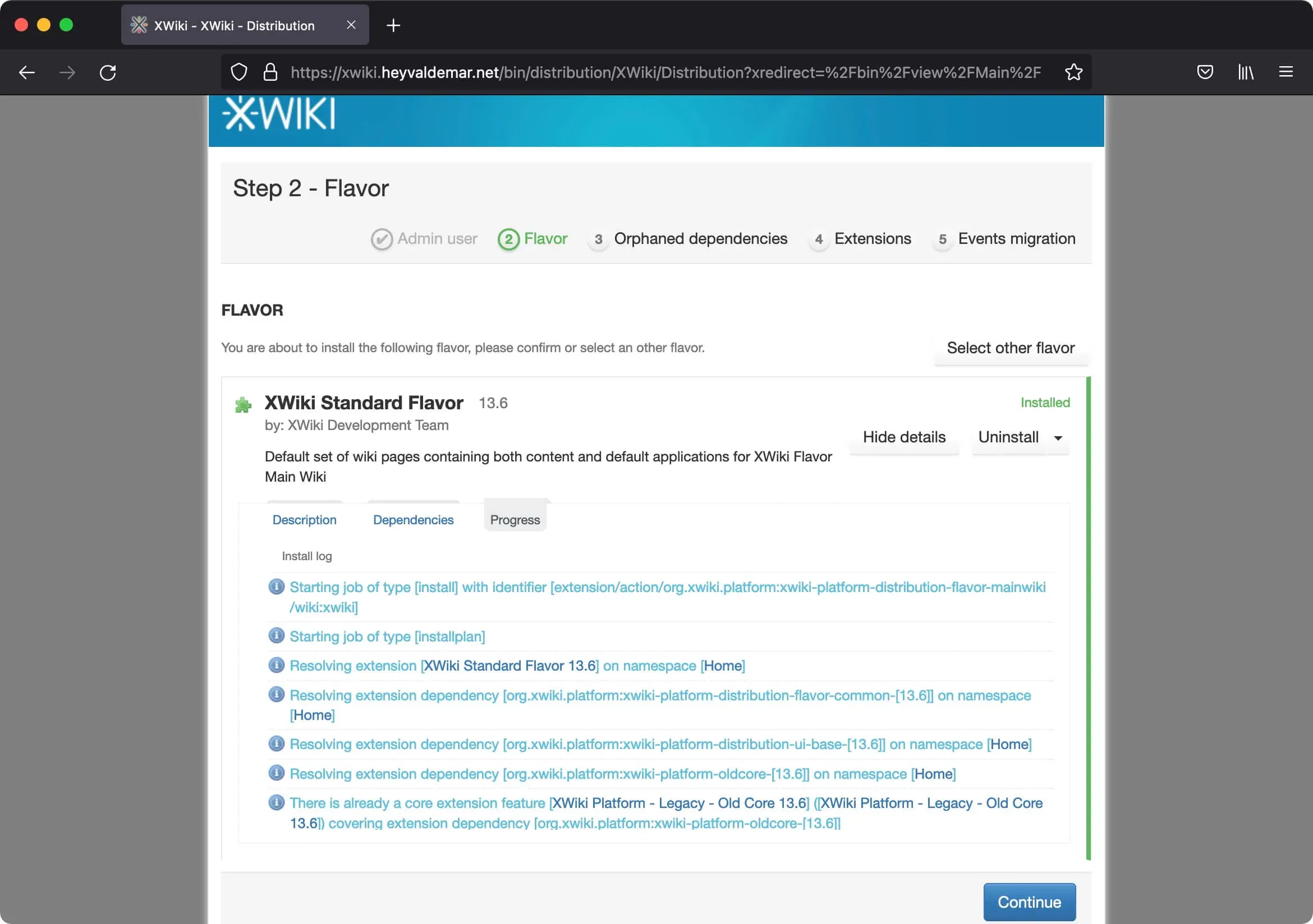 Install XWiki with Docker Compose - Step 11