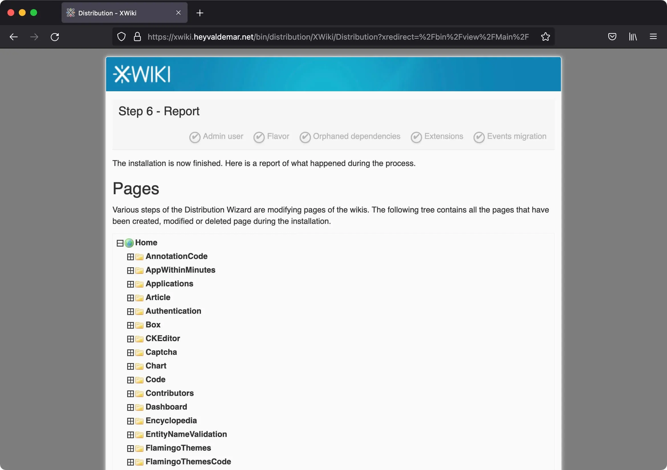 Install XWiki with Docker Compose - Step 12