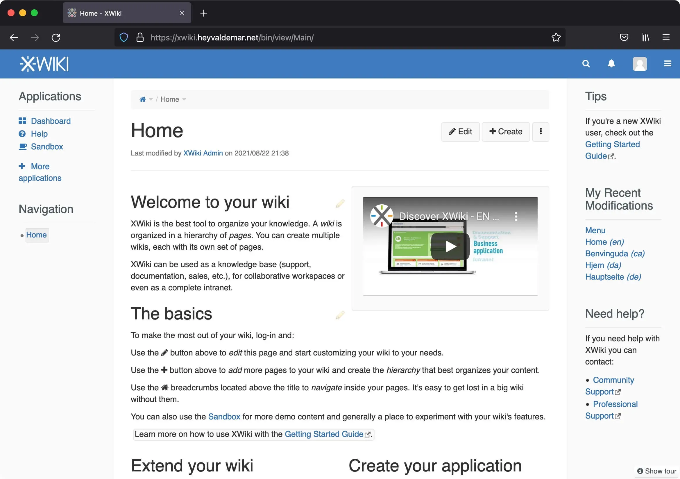 Install XWiki with Docker Compose - Step 13