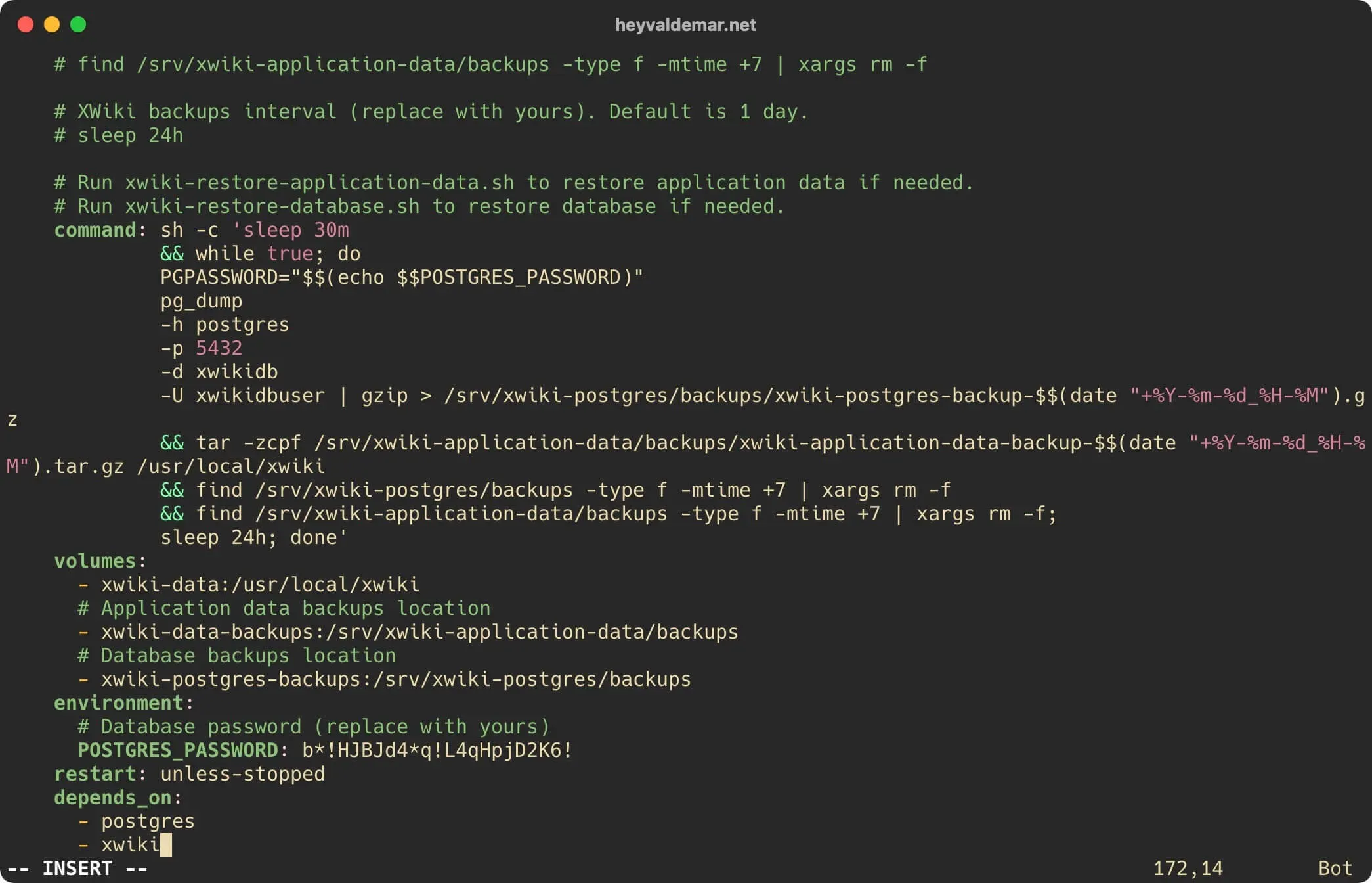 Install XWiki with Docker Compose - Step 2