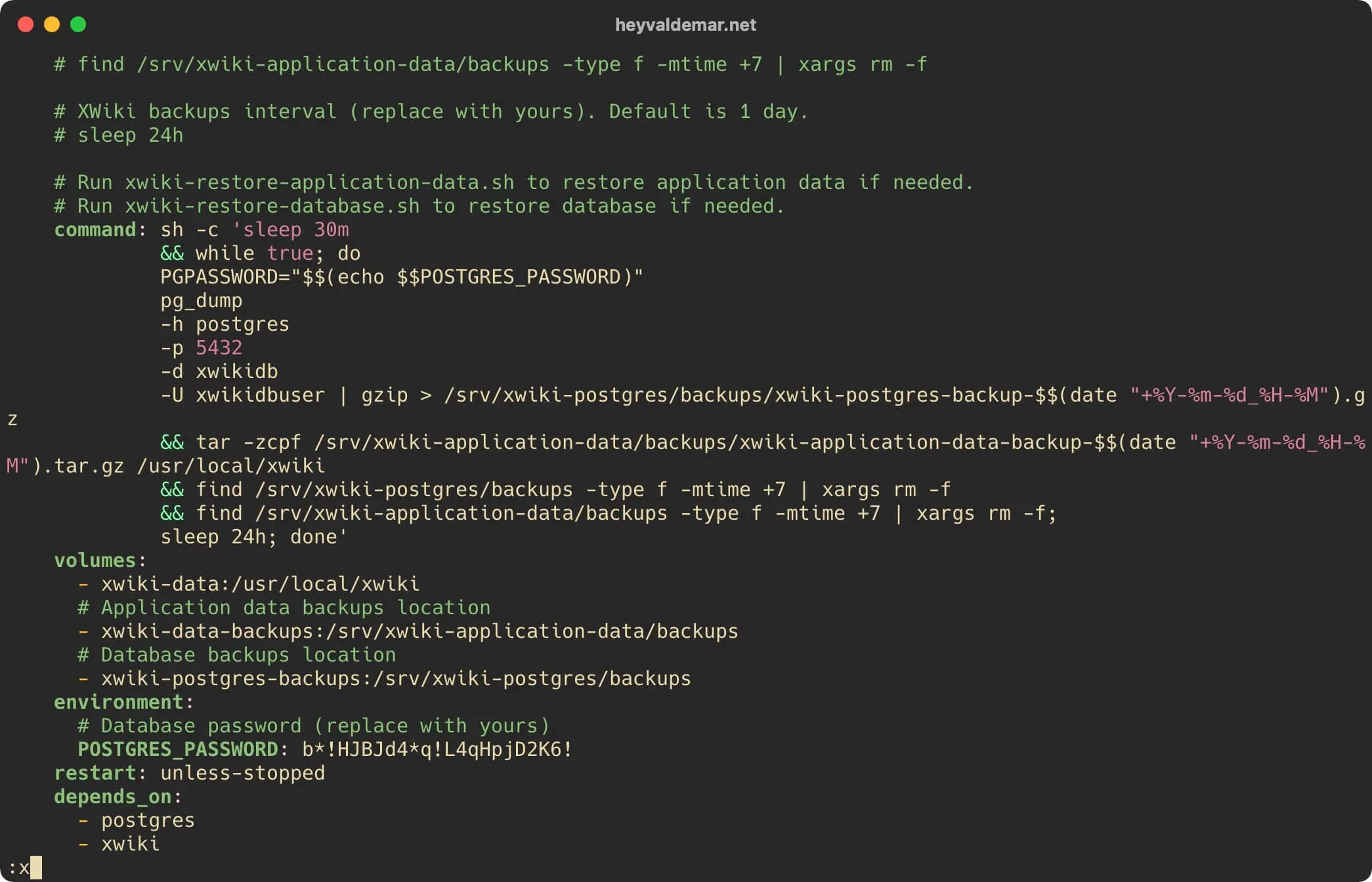Install XWiki with Docker Compose - Step 3