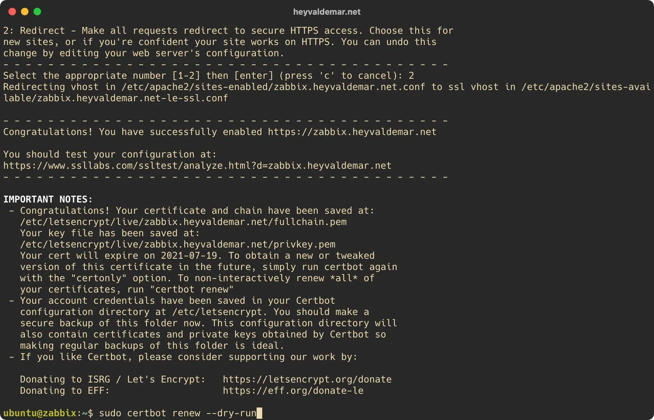 Install Zabbix on Ubuntu Server - Step 19