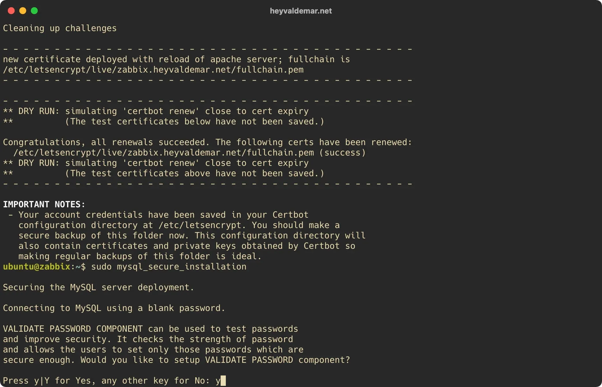 Install Zabbix on Ubuntu Server - Step 21