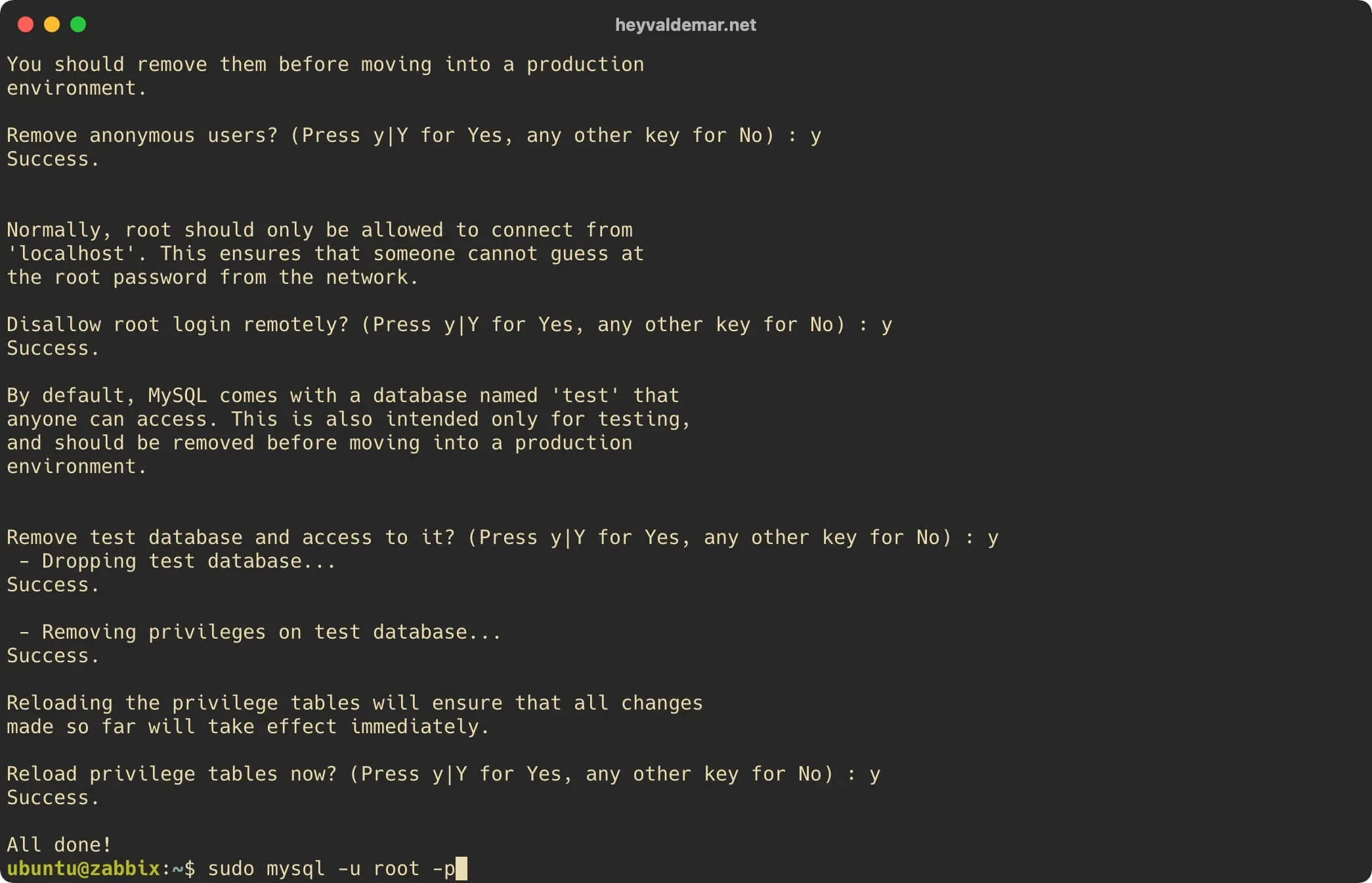 Install Zabbix on Ubuntu Server - Step 30