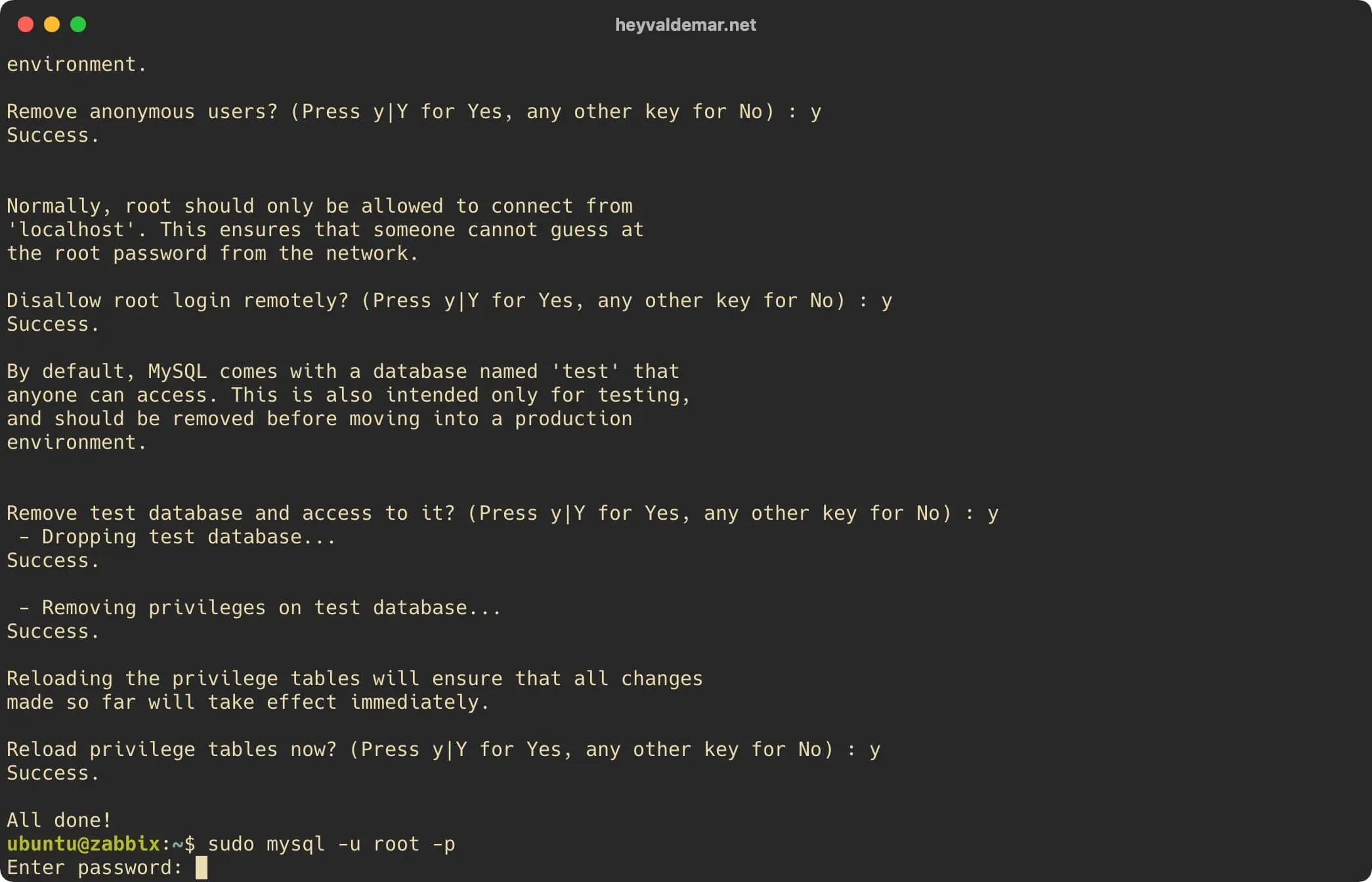 Install Zabbix on Ubuntu Server - Step 31