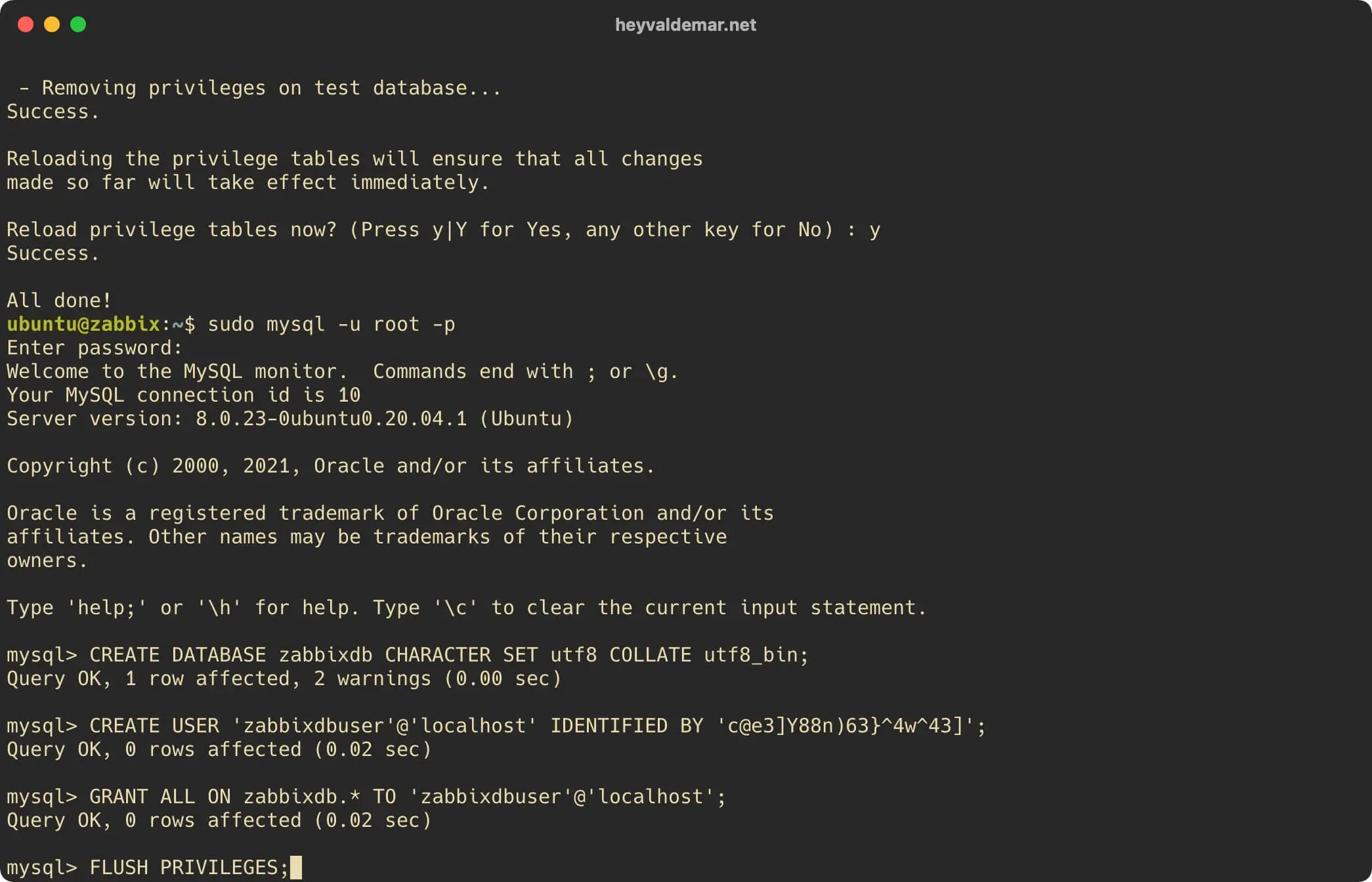 Install Zabbix on Ubuntu Server - Step 35