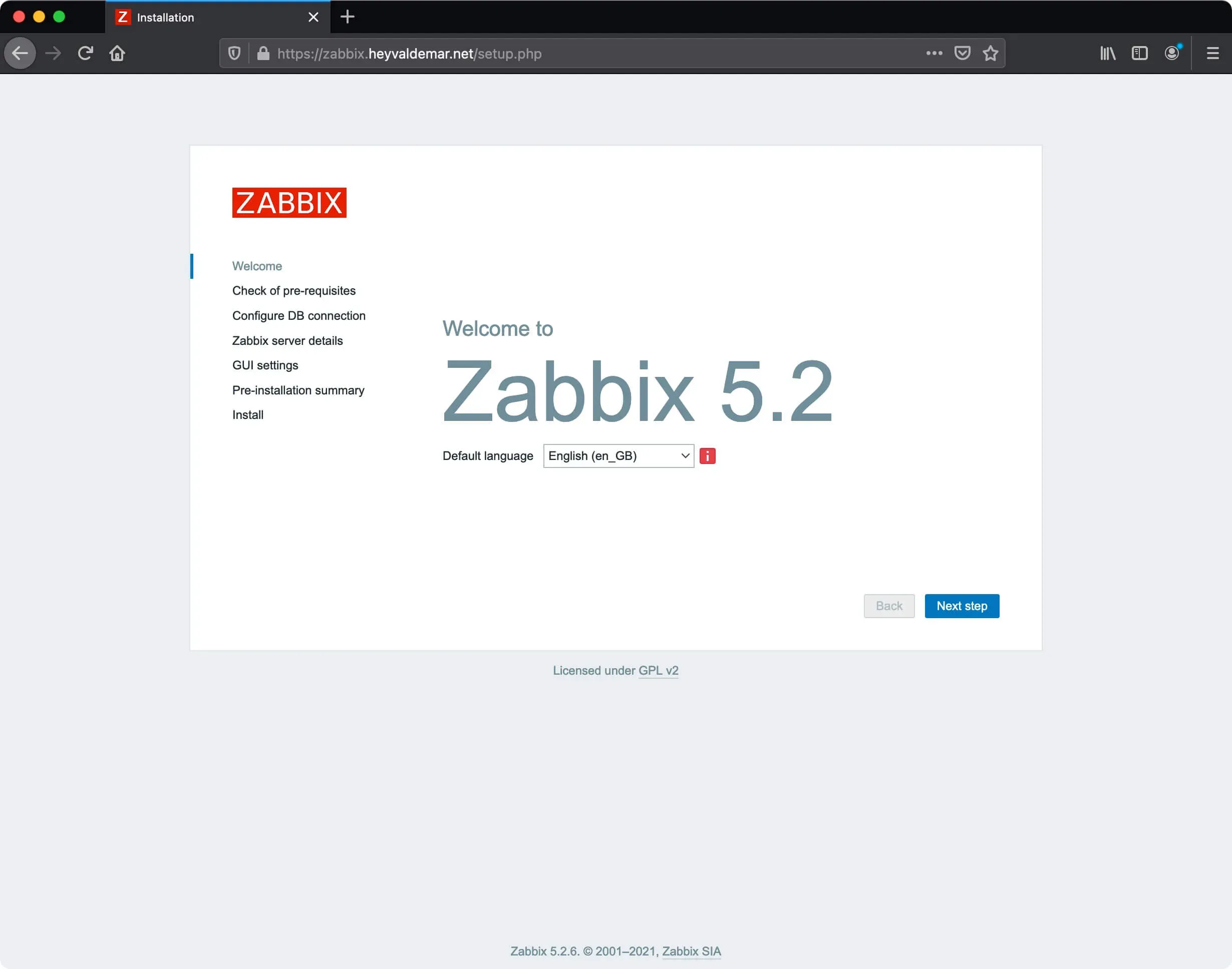 Install Zabbix on Ubuntu Server - Step 50