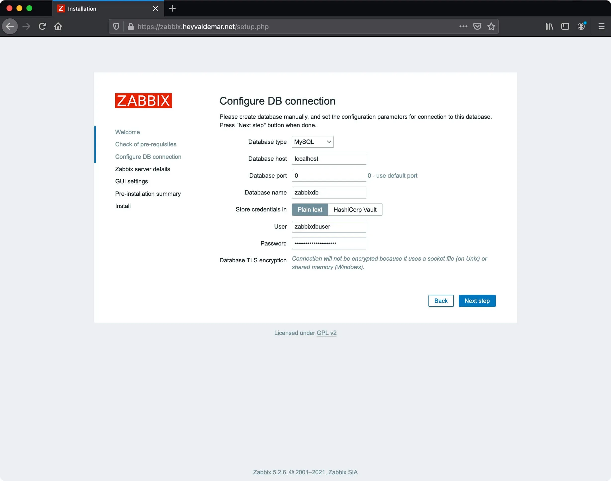 Install Zabbix on Ubuntu Server - Step 52