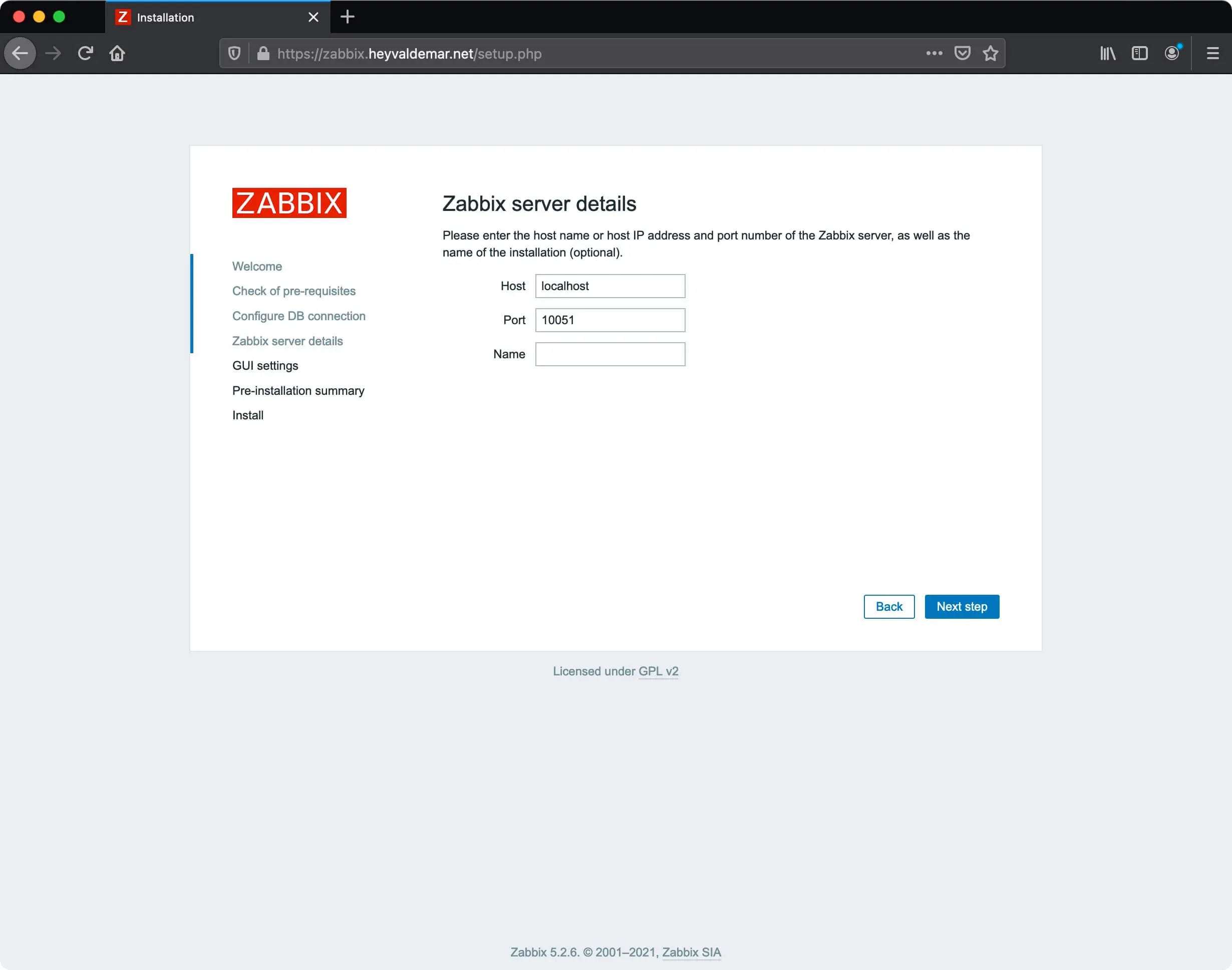 Install Zabbix on Ubuntu Server - Step 53
