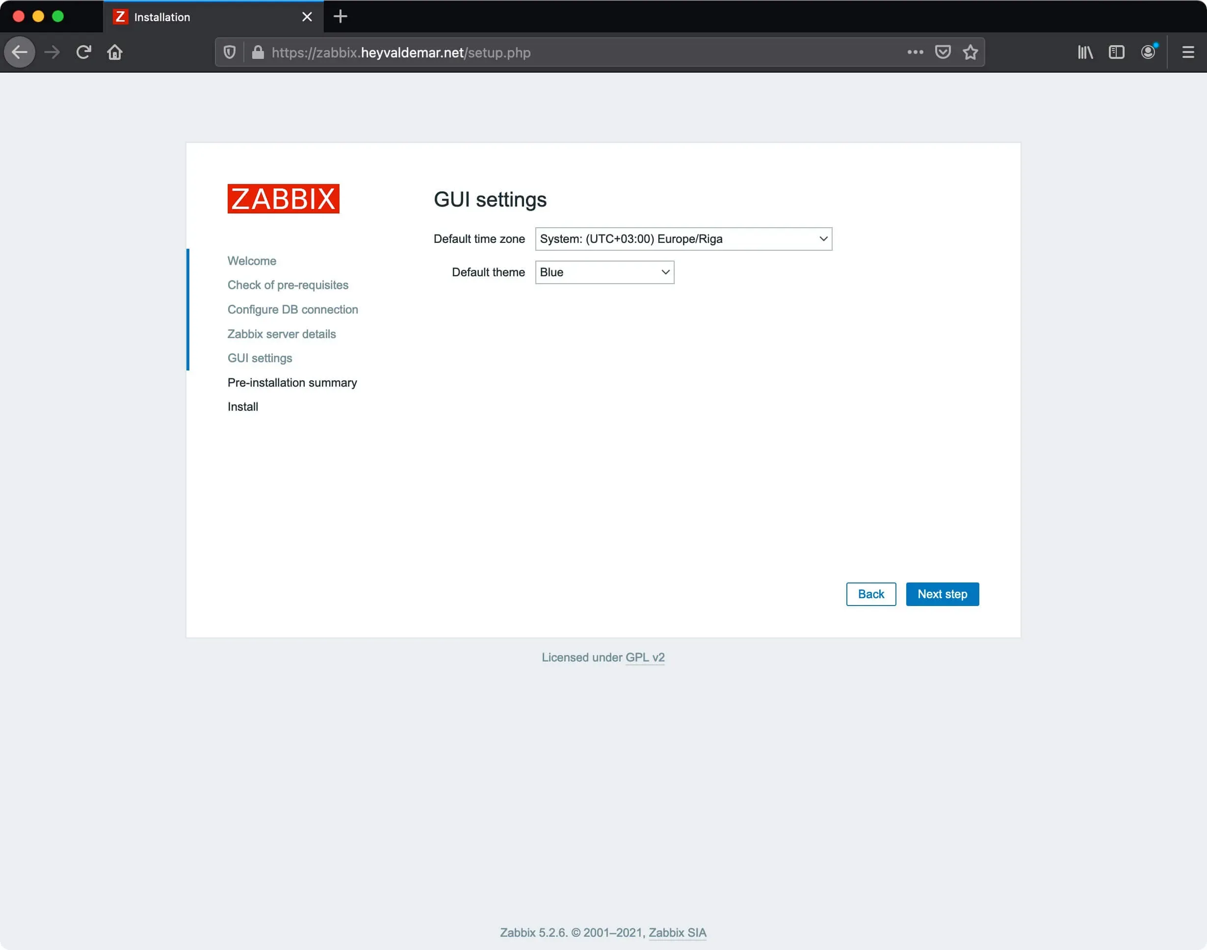 Install Zabbix on Ubuntu Server - Step 54