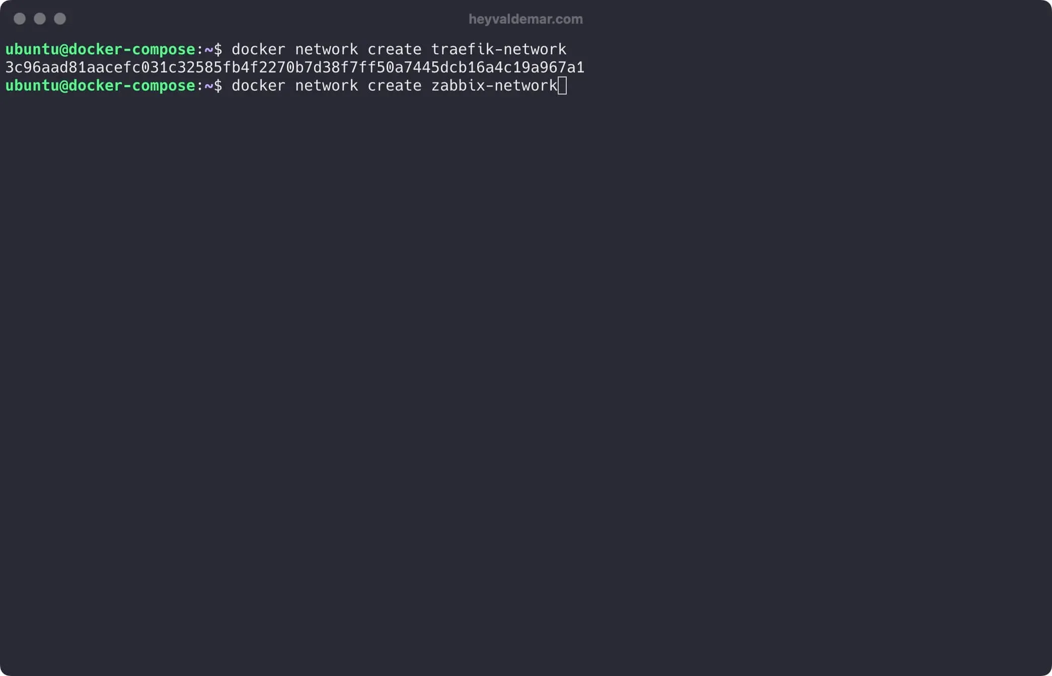 Install Zabbix Using Docker Compose - Step 2