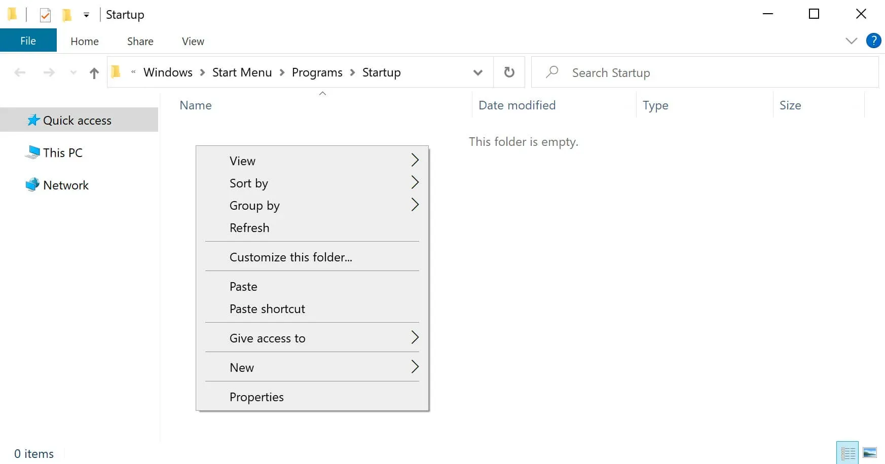 Minimize Programs on Windows 10 Startup - Step 3