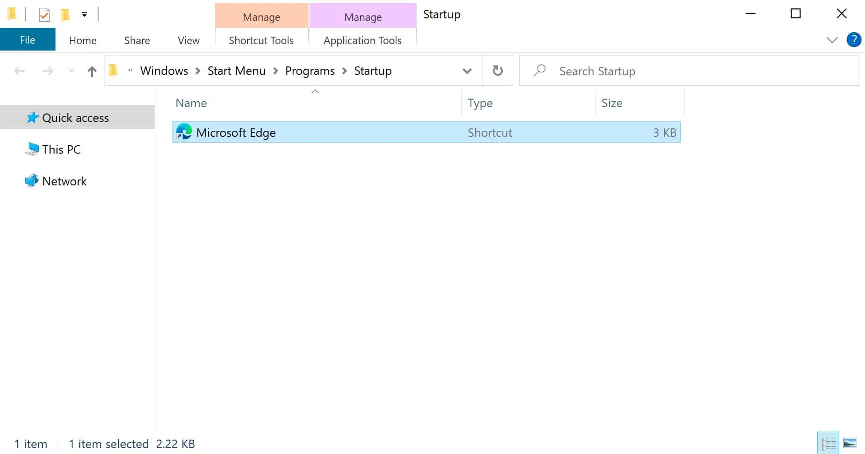 Minimize Programs on Windows 10 Startup - Step 4