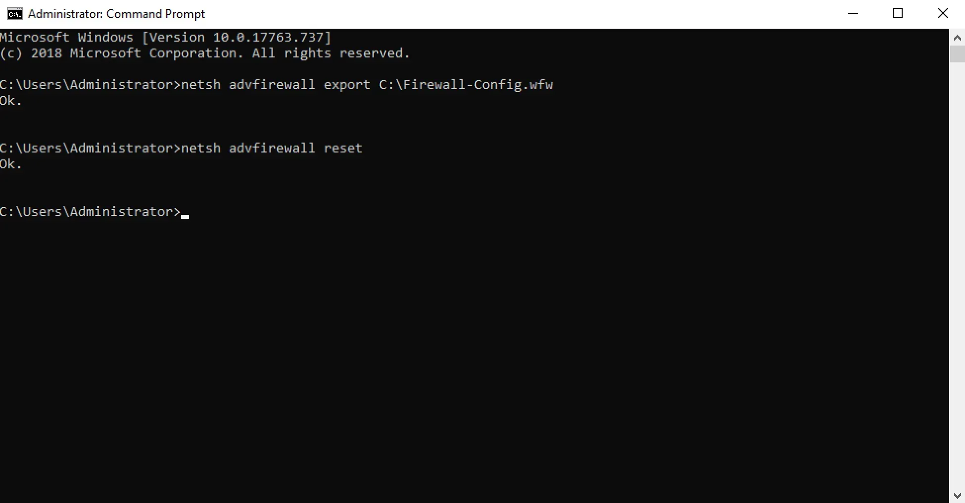 Restore Windows Firewall Defaults - Step 11