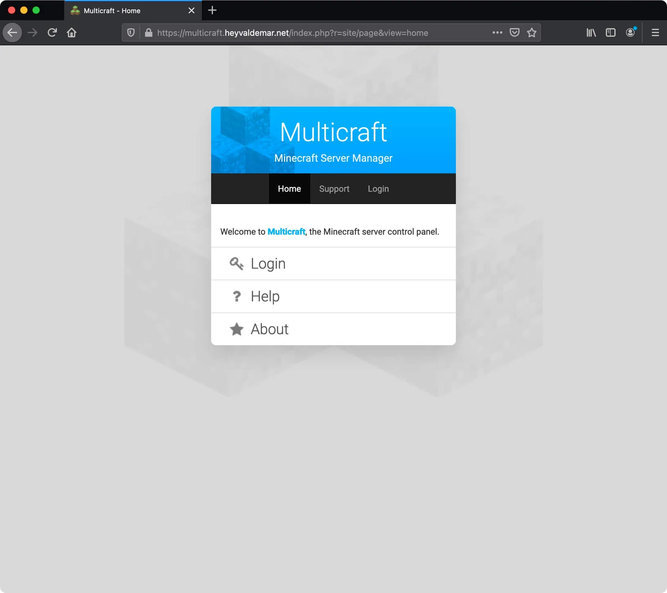 Run a Minecraft Server with Multicraft - Step 1