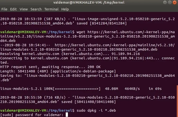 Update Kernel in Ubuntu - Step 10