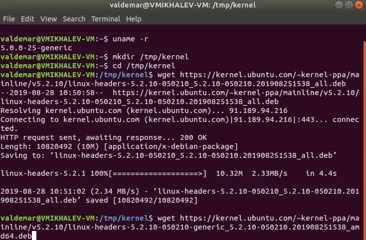 Update Kernel in Ubuntu - Step 6