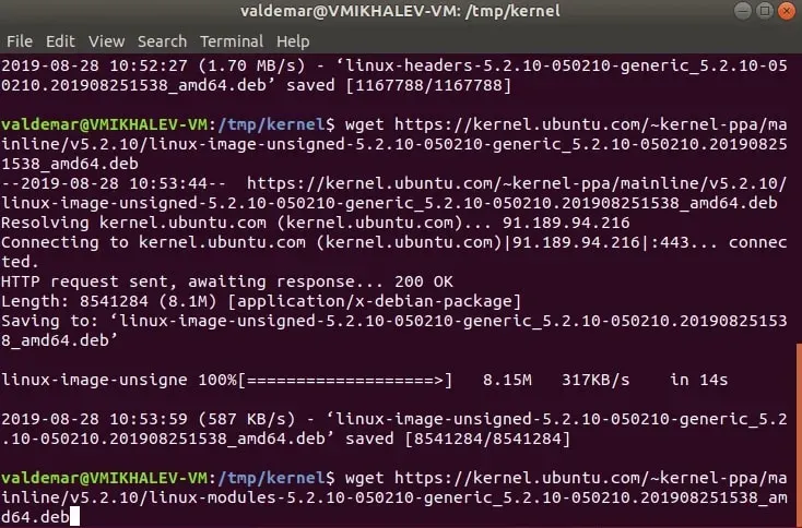 Update Kernel in Ubuntu - Step 8