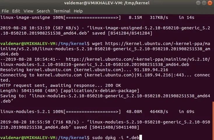 Update Kernel in Ubuntu - Step 9